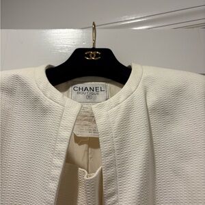 Chanel Boutique Women's Cream Jacket and skit set
